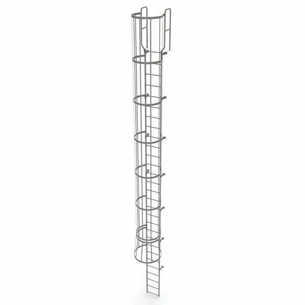 TRI-ARC - Rolling & Wall Mounted Ladders & Platforms Type: Fixed Ladder Style: Safety Cage - Exact Tooling