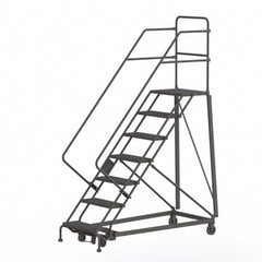 TRI-ARC - Rolling & Wall Mounted Ladders & Platforms Type: Stairway Slope Ladder Style: Rolling Safety Ladder - Exact Tooling