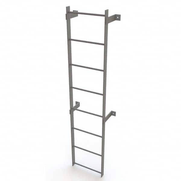 TRI-ARC - Rolling & Wall Mounted Ladders & Platforms Type: Fixed Ladder Style: Safety Cage - Exact Tooling