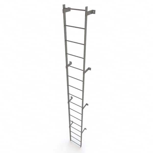TRI-ARC - Rolling & Wall Mounted Ladders & Platforms Type: Fixed Ladder Style: Safety Cage - Exact Tooling