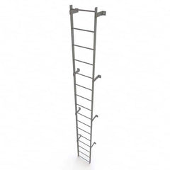 TRI-ARC - Rolling & Wall Mounted Ladders & Platforms Type: Fixed Ladder Style: Safety Cage - Exact Tooling