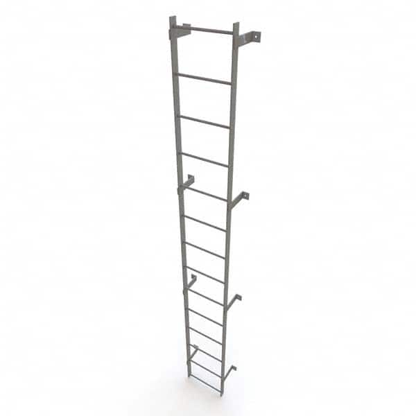 TRI-ARC - Rolling & Wall Mounted Ladders & Platforms Type: Fixed Ladder Style: Safety Cage - Exact Tooling