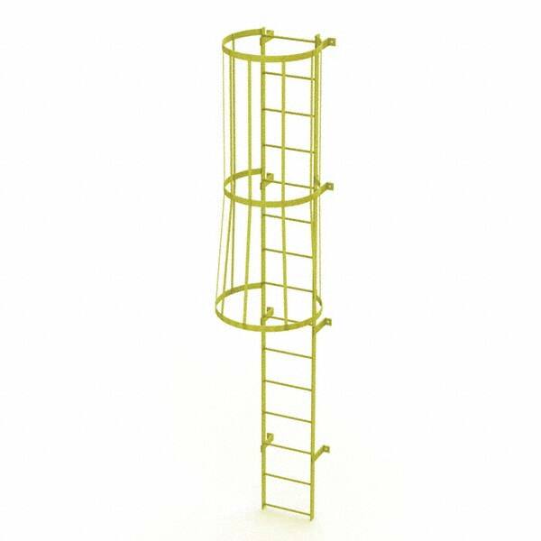 TRI-ARC - Rolling & Wall Mounted Ladders & Platforms Type: Fixed Ladder Style: Safety Cage - Exact Tooling