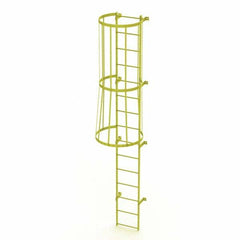 TRI-ARC - Rolling & Wall Mounted Ladders & Platforms Type: Fixed Ladder Style: Safety Cage - Exact Tooling