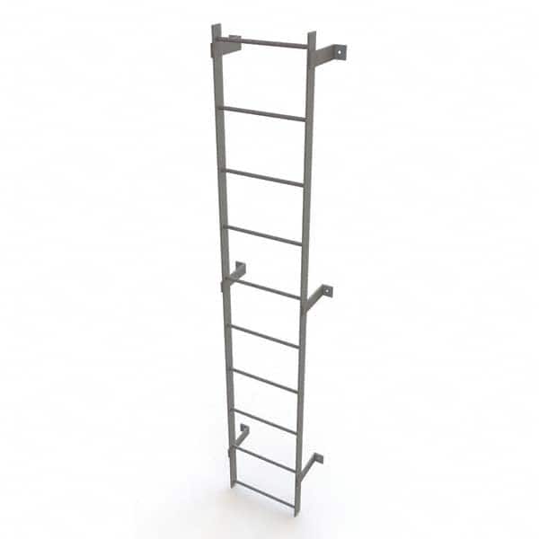 TRI-ARC - Rolling & Wall Mounted Ladders & Platforms Type: Fixed Ladder Style: Safety Cage - Exact Tooling