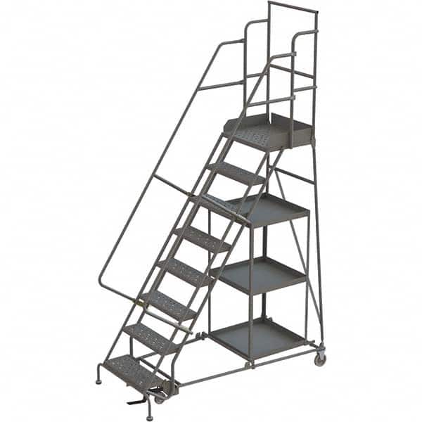 TRI-ARC - Rolling & Wall Mounted Ladders & Platforms Type: Stock-Picking Ladder Style: Rolling Safety Stock Picking Ladder - Exact Tooling