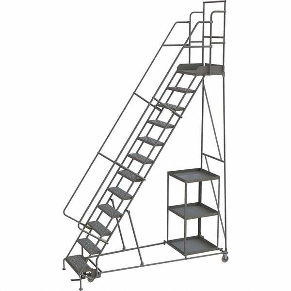 TRI-ARC - Rolling & Wall Mounted Ladders & Platforms Type: Stock-Picking Ladder Style: Rolling Safety Stock Picking Ladder - Exact Tooling