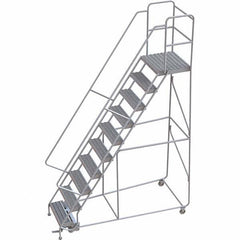 TRI-ARC - Rolling & Wall Mounted Ladders & Platforms Type: Rolling Warehouse Ladder Style: Rolling Safety Ladder - Exact Tooling