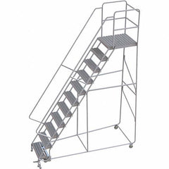 TRI-ARC - Rolling & Wall Mounted Ladders & Platforms Type: Rolling Warehouse Ladder Style: Rolling Safety Ladder - Exact Tooling