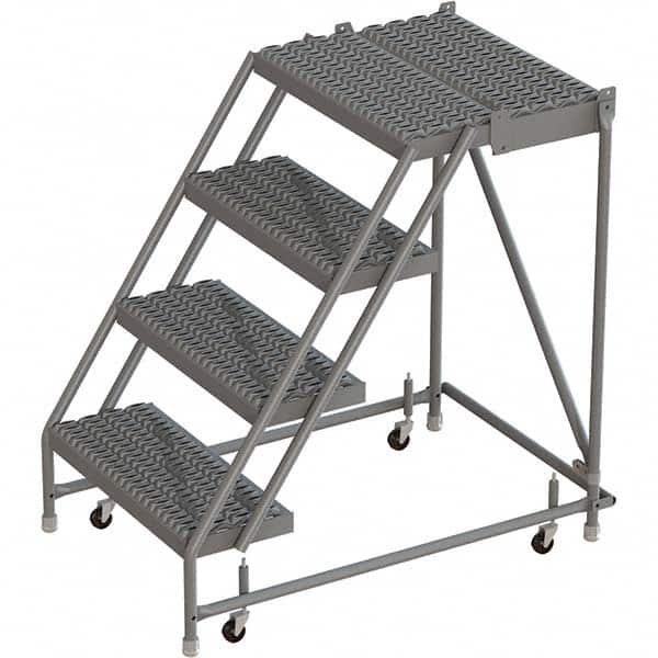 TRI-ARC - Rolling & Wall Mounted Ladders & Platforms Type: Rolling Warehouse Ladder Style: Rolling Platform Ladder - Exact Tooling