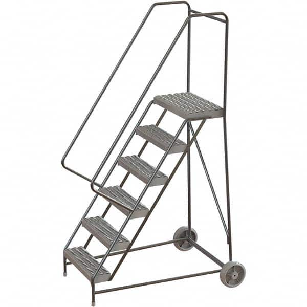 TRI-ARC - Rolling & Wall Mounted Ladders & Platforms Type: Rolling Warehouse Ladder Style: Rolling Safety Ladder - Exact Tooling