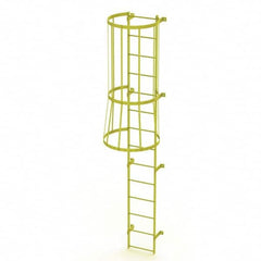 TRI-ARC - Rolling & Wall Mounted Ladders & Platforms Type: Fixed Ladder Style: Safety Cage - Exact Tooling