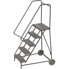 TRI-ARC - Rolling & Wall Mounted Ladders & Platforms Type: Rolling Warehouse Ladder Style: Rolling Safety Ladder - Exact Tooling