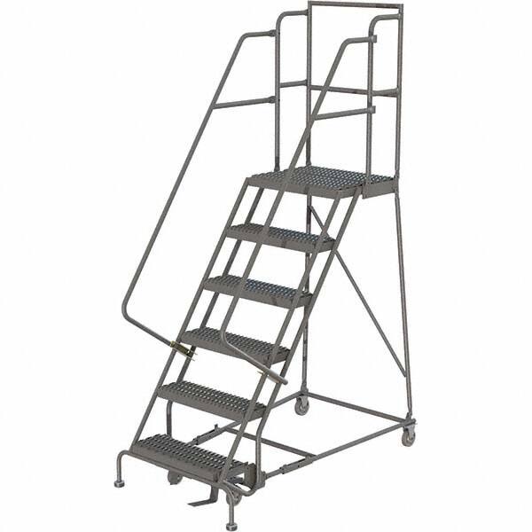 TRI-ARC - Rolling & Wall Mounted Ladders & Platforms Type: Rolling Warehouse Ladder Style: Rolling Platform Ladder - Exact Tooling