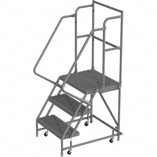 TRI-ARC - Rolling & Wall Mounted Ladders & Platforms Type: Rolling Warehouse Ladder Style: Rolling Platform Ladder - Exact Tooling
