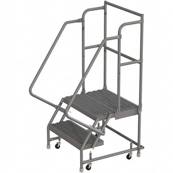 TRI-ARC - Rolling & Wall Mounted Ladders & Platforms Type: Rolling Warehouse Ladder Style: Rolling Platform Ladder - Exact Tooling