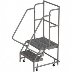 TRI-ARC - Rolling & Wall Mounted Ladders & Platforms Type: Rolling Warehouse Ladder Style: Rolling Platform Ladder - Exact Tooling