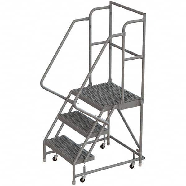 TRI-ARC - Rolling & Wall Mounted Ladders & Platforms Type: Rolling Warehouse Ladder Style: Rolling Platform Ladder - Exact Tooling