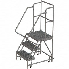 TRI-ARC - Rolling & Wall Mounted Ladders & Platforms Type: Rolling Warehouse Ladder Style: Rolling Platform Ladder - Exact Tooling