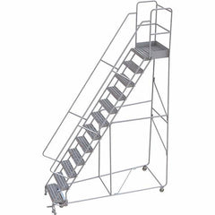 TRI-ARC - Rolling & Wall Mounted Ladders & Platforms Type: Rolling Warehouse Ladder Style: Rolling Safety Ladder - Exact Tooling