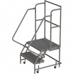 TRI-ARC - Rolling & Wall Mounted Ladders & Platforms Type: Rolling Warehouse Ladder Style: Rolling Platform Ladder - Exact Tooling