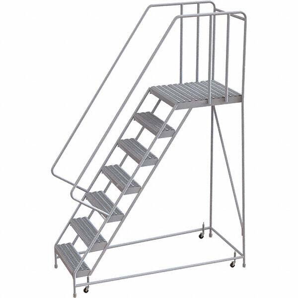 TRI-ARC - Rolling & Wall Mounted Ladders & Platforms Type: Rolling Warehouse Ladder Style: Rolling Safety Ladder - Exact Tooling