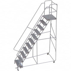 TRI-ARC - Rolling & Wall Mounted Ladders & Platforms Type: Rolling Warehouse Ladder Style: Rolling Safety Ladder - Exact Tooling