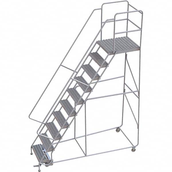 TRI-ARC - Rolling & Wall Mounted Ladders & Platforms Type: Rolling Warehouse Ladder Style: Rolling Safety Ladder - Exact Tooling