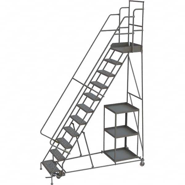 TRI-ARC - Rolling & Wall Mounted Ladders & Platforms Type: Stock-Picking Ladder Style: Rolling Safety Stock Picking Ladder - Exact Tooling