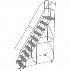 TRI-ARC - Rolling & Wall Mounted Ladders & Platforms Type: Rolling Warehouse Ladder Style: Rolling Safety Ladder - Exact Tooling