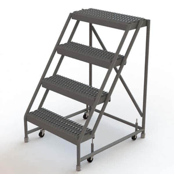 TRI-ARC - Rolling & Wall Mounted Ladders & Platforms Type: Rolling Warehouse Ladder Style: Rolling Platform Ladder - Exact Tooling