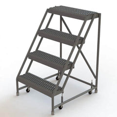 TRI-ARC - Rolling & Wall Mounted Ladders & Platforms Type: Rolling Warehouse Ladder Style: Rolling Platform Ladder - Exact Tooling