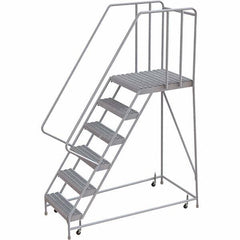 TRI-ARC - Rolling & Wall Mounted Ladders & Platforms Type: Rolling Warehouse Ladder Style: Rolling Safety Ladder - Exact Tooling