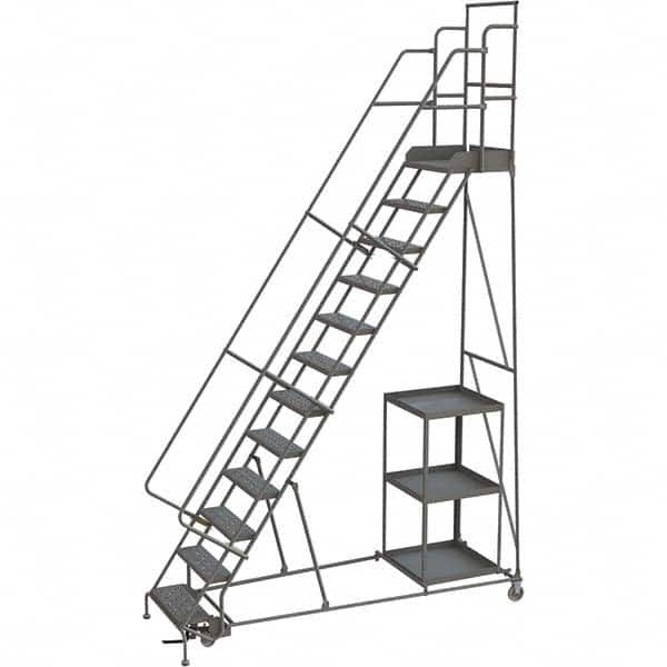 TRI-ARC - Rolling & Wall Mounted Ladders & Platforms Type: Stock-Picking Ladder Style: Rolling Safety Stock Picking Ladder - Exact Tooling