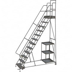 TRI-ARC - Rolling & Wall Mounted Ladders & Platforms Type: Stock-Picking Ladder Style: Rolling Safety Stock Picking Ladder - Exact Tooling