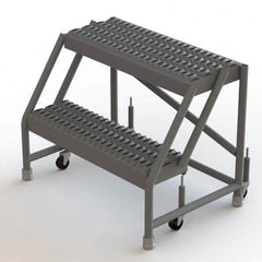 TRI-ARC - Rolling & Wall Mounted Ladders & Platforms Type: Rolling Warehouse Ladder Style: Rolling Platform Ladder - Exact Tooling