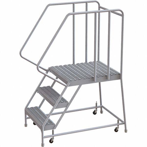 TRI-ARC - Rolling & Wall Mounted Ladders & Platforms Type: Rolling Warehouse Ladder Style: Rolling Safety Ladder - Exact Tooling