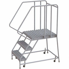 TRI-ARC - Rolling & Wall Mounted Ladders & Platforms Type: Rolling Warehouse Ladder Style: Rolling Safety Ladder - Exact Tooling