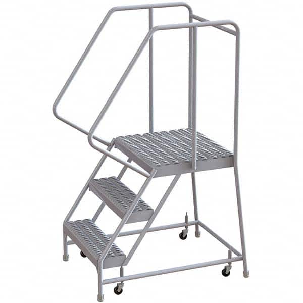 TRI-ARC - Rolling & Wall Mounted Ladders & Platforms Type: Rolling Warehouse Ladder Style: Rolling Safety Ladder - Exact Tooling