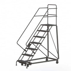 TRI-ARC - Rolling & Wall Mounted Ladders & Platforms Type: Stairway Slope Ladder Style: Rolling Safety Ladder - Exact Tooling
