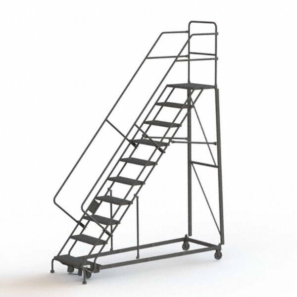 TRI-ARC - Rolling & Wall Mounted Ladders & Platforms Type: Stairway Slope Ladder Style: Rolling Safety Ladder - Exact Tooling