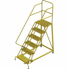 TRI-ARC - Rolling & Wall Mounted Ladders & Platforms Type: Stairway Slope Ladder Style: Forward Descent 50 Degree Incline - Exact Tooling