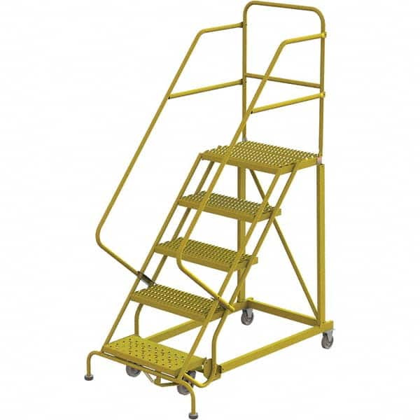 TRI-ARC - Rolling & Wall Mounted Ladders & Platforms Type: Stairway Slope Ladder Style: Forward Descent 50 Degree Incline - Exact Tooling