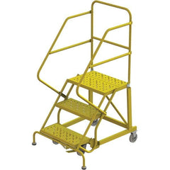 TRI-ARC - Rolling & Wall Mounted Ladders & Platforms Type: Stairway Slope Ladder Style: Forward Descent 50 Degree Incline - Exact Tooling