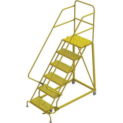 TRI-ARC - Rolling & Wall Mounted Ladders & Platforms Type: Stairway Slope Ladder Style: Forward Descent 50 Degree Incline - Exact Tooling
