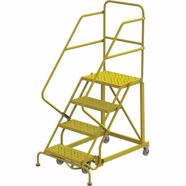 TRI-ARC - Rolling & Wall Mounted Ladders & Platforms Type: Stairway Slope Ladder Style: Forward Descent 50 Degree Incline - Exact Tooling