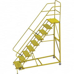 TRI-ARC - Rolling & Wall Mounted Ladders & Platforms Type: Stairway Slope Ladder Style: Forward Descent 50 Degree Incline - Exact Tooling