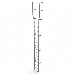 TRI-ARC - Rolling & Wall Mounted Ladders & Platforms Type: Fixed Ladder Style: Safety Cage - Exact Tooling