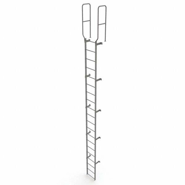 TRI-ARC - Rolling & Wall Mounted Ladders & Platforms Type: Fixed Ladder Style: Safety Cage - Exact Tooling