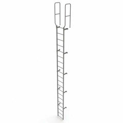 TRI-ARC - Rolling & Wall Mounted Ladders & Platforms Type: Fixed Ladder Style: Safety Cage - Exact Tooling